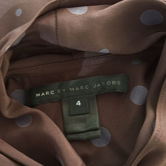 Marc By Marc Jacobs polka dot Tie Front Blouse, US4 - Picture 8 of 8